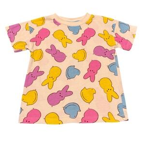 Peeps Toddler Kids Easter Bunny Chick Graphic T-Shirt White 2T